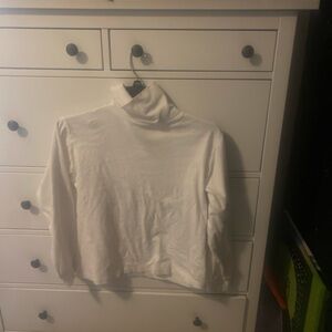 White long sleeve turtleneck